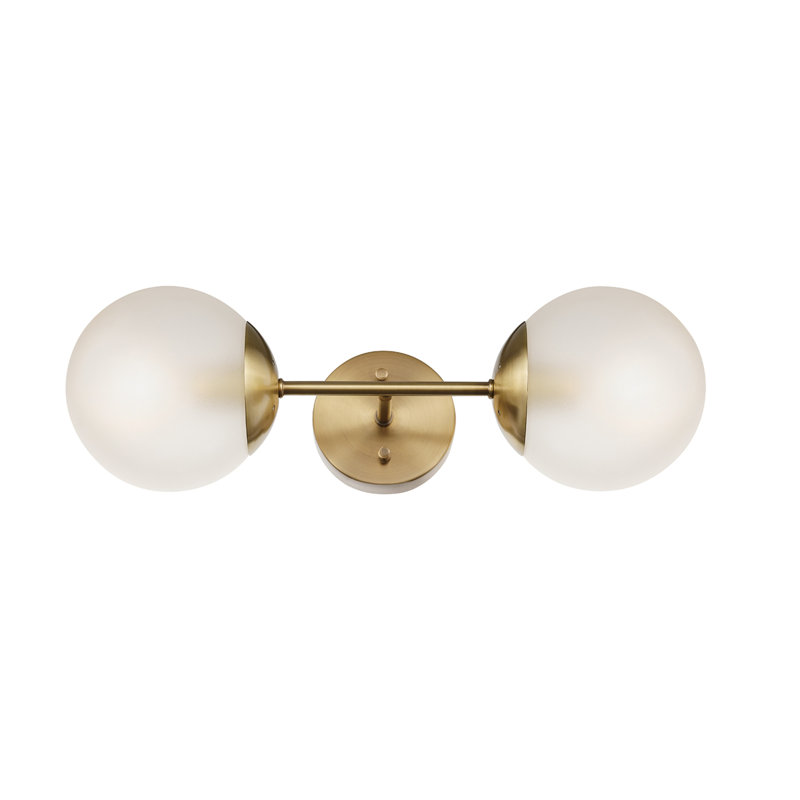 Celestia Armed Sconce, Matte Brass