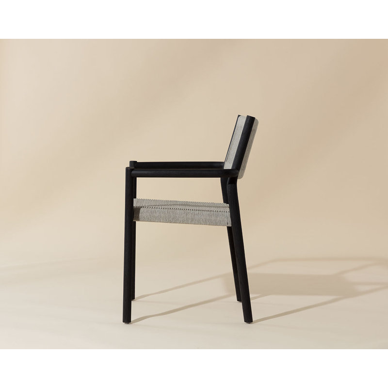 Outdoor Dining Armchair, Charcoal