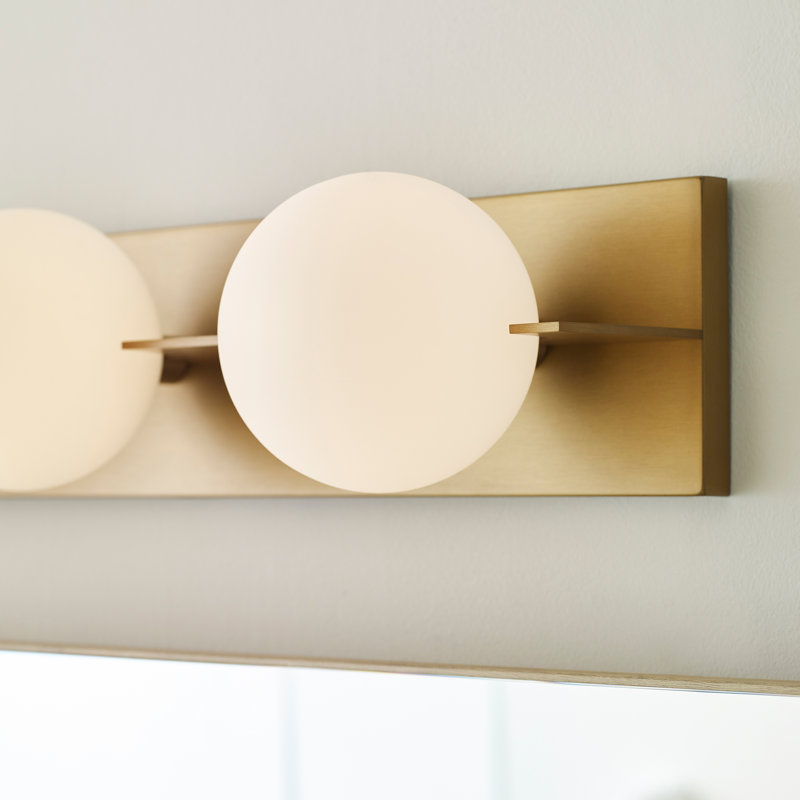 Orbel 3 - Light Vanity Light, Yes, Natural Brass