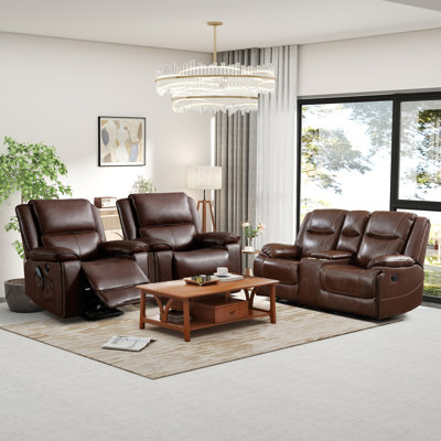 Ensemble de salon inclinable 3 pièces Leelan