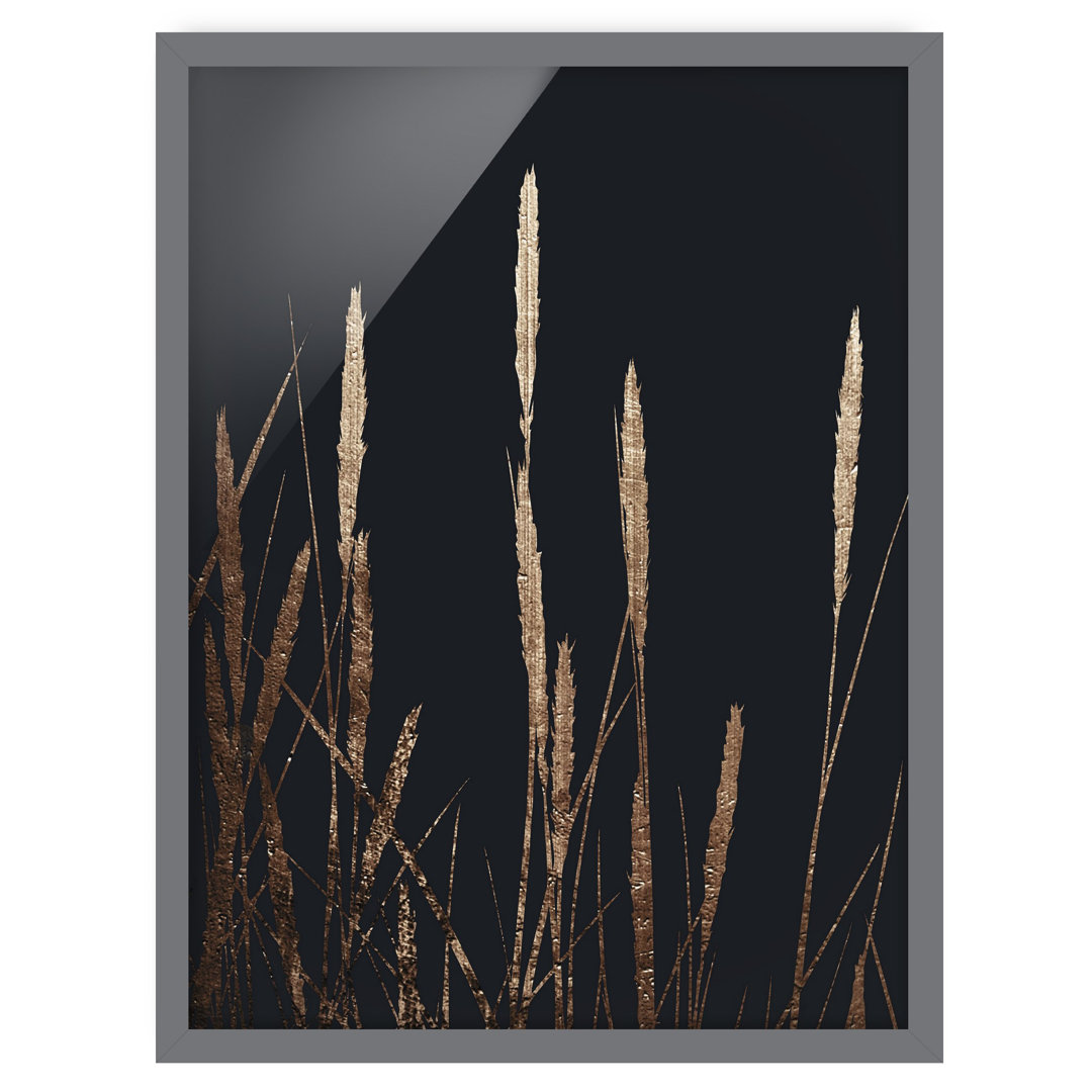 Gerahmtes Poster Flora – Golden Reed