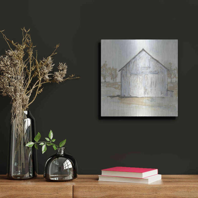 «White Barn I» par Chris Paschke, H 12 po x l 12 po