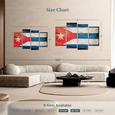 Drapeau cubain antique Borges