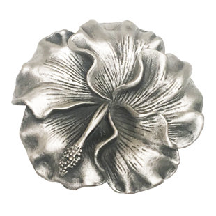 Oversized Botanical 3" Length Flower Novelty Knob
