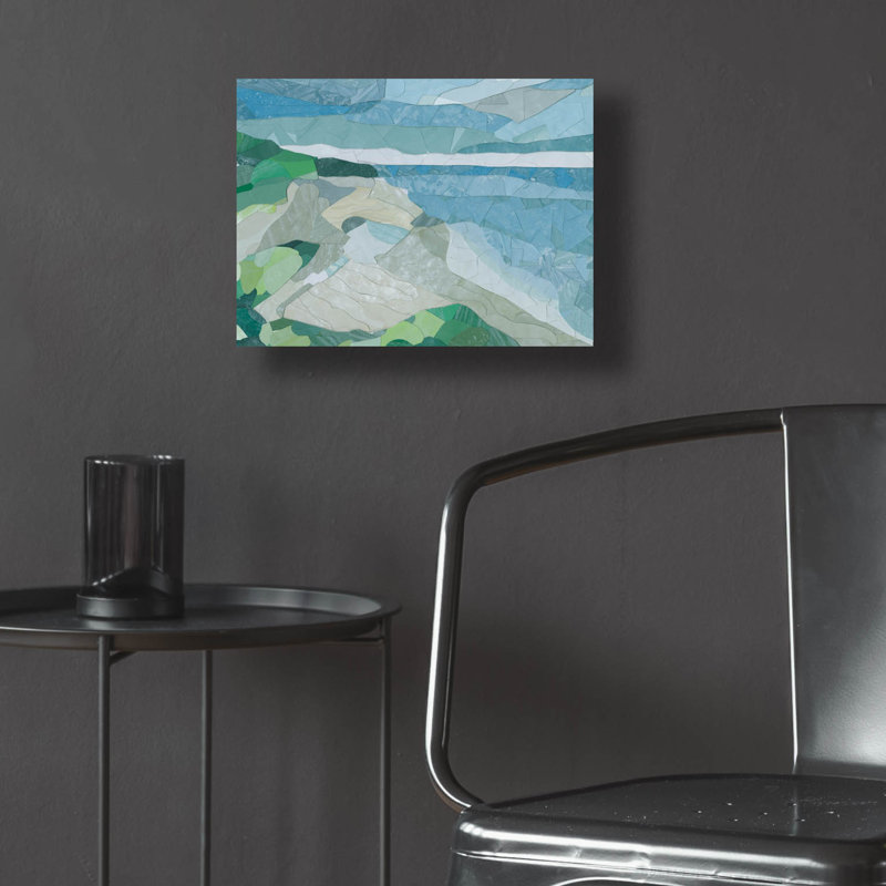  «Pacific Coast Sand Dunes» par Coco Good, art mural en verre acrylique, 16 po x 12 po