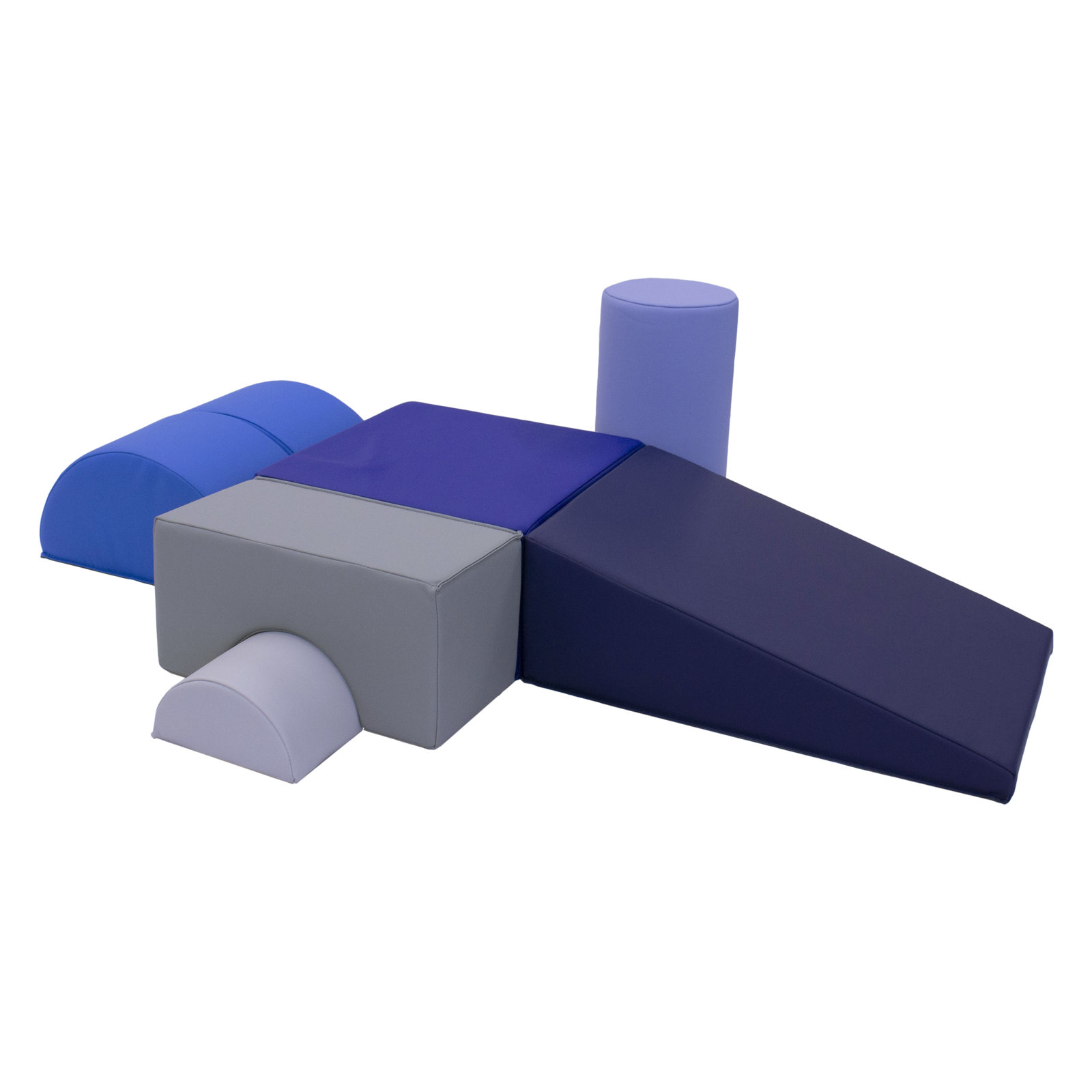 SoftScape Playtime and Climb, 6 Piece, Navy Powder Blue