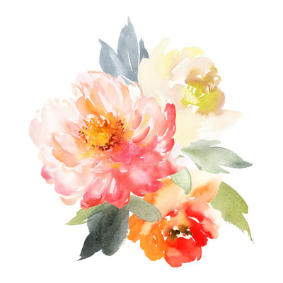 Illustration aquarelle de fleurs