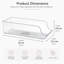 Bac de rangement transparent en plastique PET, contenant de rangement empilable pour réfrigérateur, garde-manger, cuisine