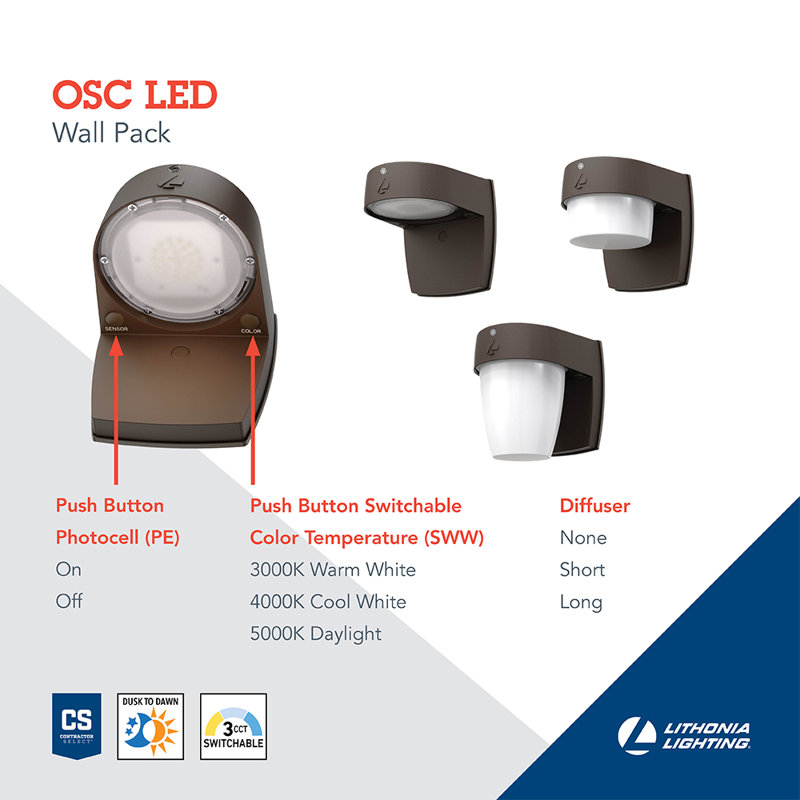 Dark Bronze LED Wall Sconce with White Shade