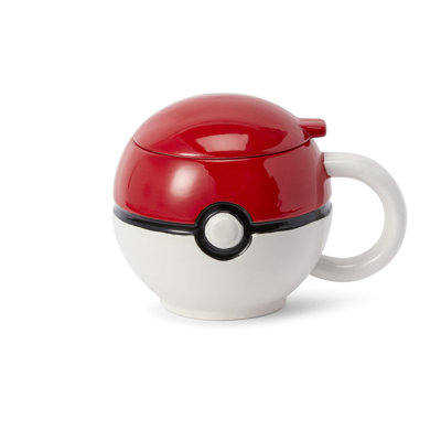 Tasse à café en céramique avec couvercle Pokemon Pokeball