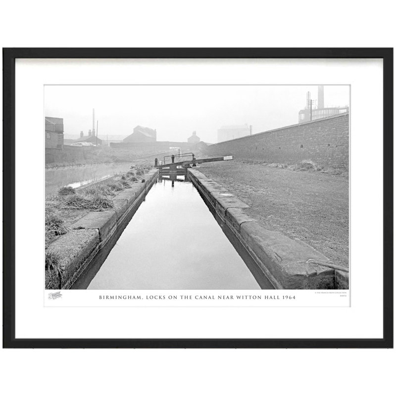 Birmingham, Locks On The Canal Near Witton Hall 1964 - Single Picture Frame Print, 28cm H x 36cm W x 2.3cm D
