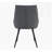 Dining Chairs Set of 2, Dark Gray Faux Leather Dining Room Chair, Metal Kitchen Chairs with Gold Mesh Texture and Black Sanded Legs, Flat Back Upholstered Chair (Dark Gray, Set of 2)-1405357625-1405357626