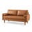 Aisha 70" Faux Leather Square Arm Loveseat-91527609