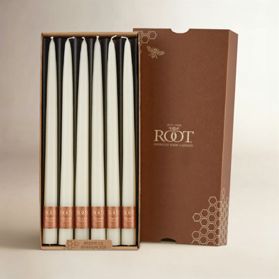 Root Candles Unscented Taper Candle Set