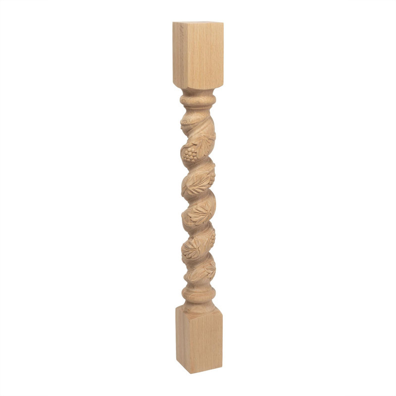 Pied pour îlot de cuisine Osterberg, H 35,25 po x l 3,75 po x P 3,75 po, Chêne