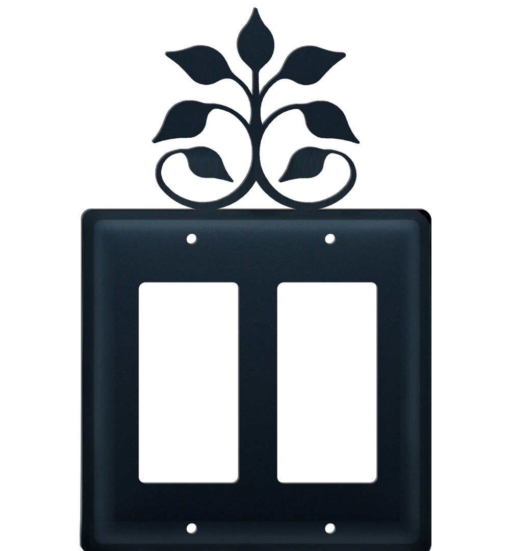 Landscape & Nature 2 - Gang Duplex Outlet Wall Plate Village Wrought Iron