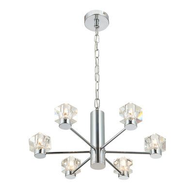 Syreeta 6 - Light Geometric Chandelier
