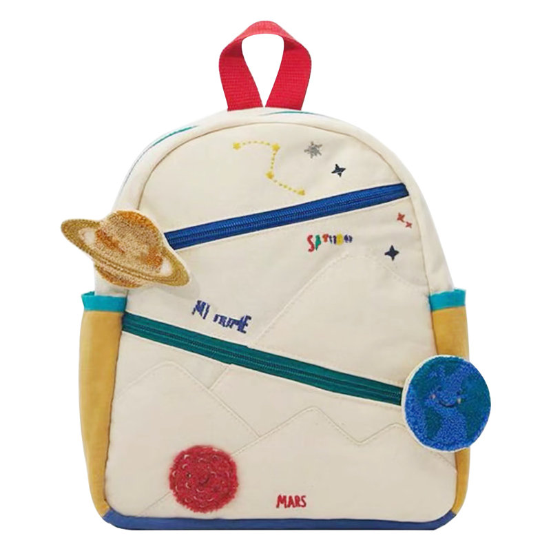 Backpack Boys And Girls Preschool Canvas Backpack Pendant Colored Backpack Girls Colored Baby Small Bag