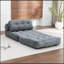 Fauteuil-lit pliant convertible avec coussin et matelas pliable pour le salon et la chambre à coucher-438487598