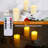 Rechargeable Flickering Flameless Pillar Candles (3 Packs)