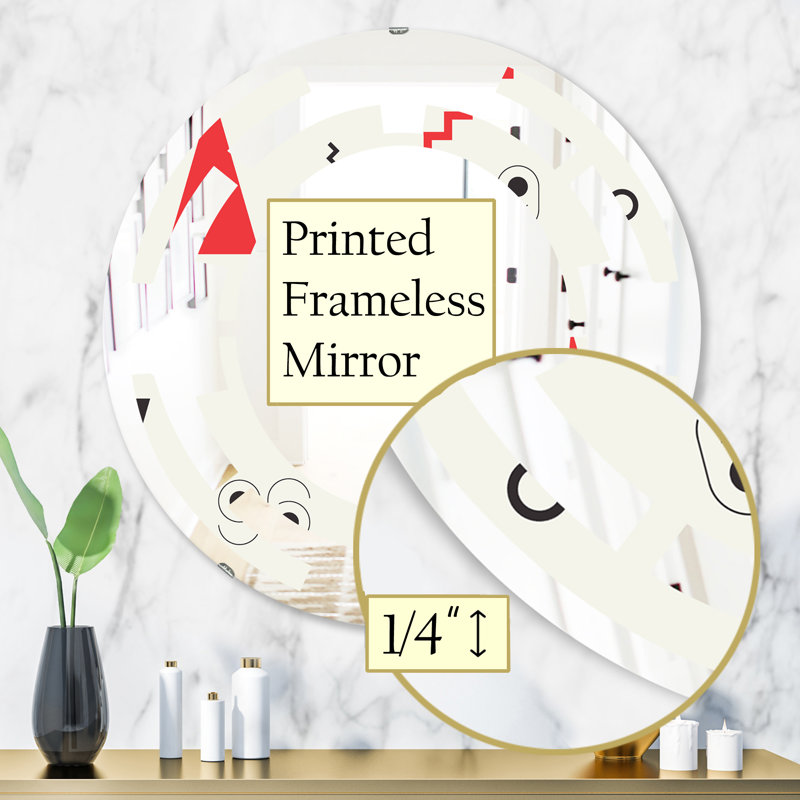 Miroir mural Space Triangular Design III, H 31,5 po x l po