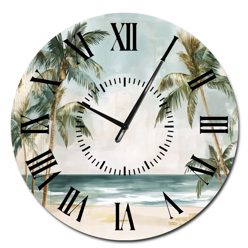 Horloge murale Palms, Surdimensionné