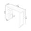 Table de bar Burlywood + droite en bois massif noir + fer