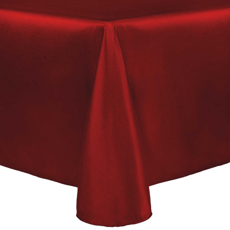 Nappe de couleur unie carrée, 120 po x 120 po, Paquet de 1, Rouge Fêtes