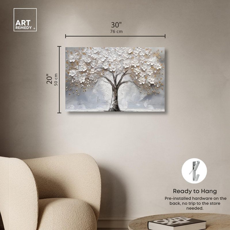 Branchborne Elegance Colorful Tree Wrapped Canvas Art, 30" x 20"