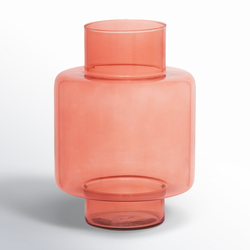 Vase de table en verre Ludo, Rouge