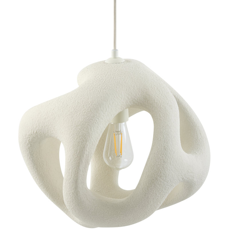 Armster Pendant, 59" H x 18" W x 18" D, Cream
