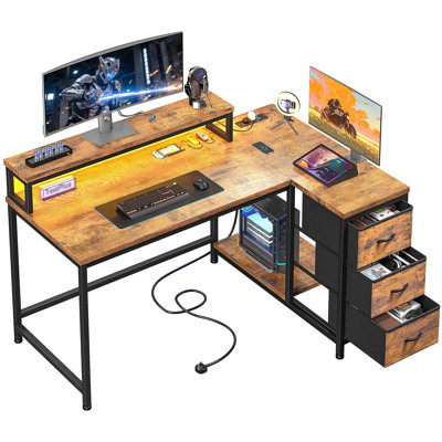 Metal Base Computer Desk