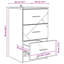 38cm W Manufactured Wood Bedside Table-2066940193