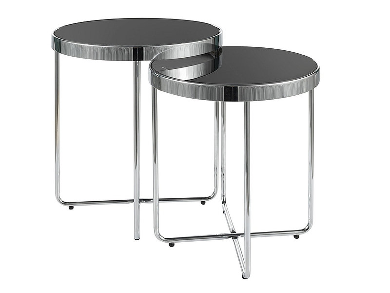Awbree Coffee Table, Chrome