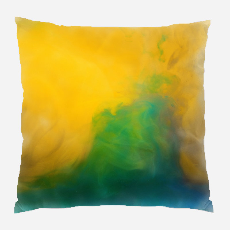 Housse de coussin d'extérieur carré carré Blizzard, Microsuède, Intérieur