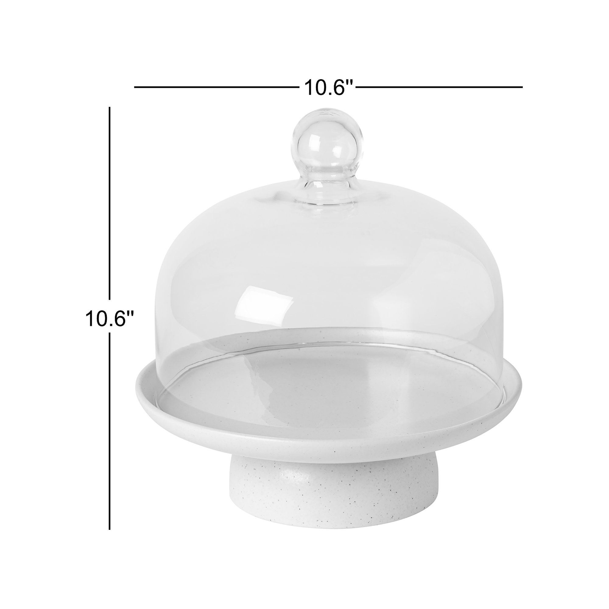 Casafina Pacifica Stoneware Cake Stand, Vanilla