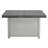 Extendable Rectangle Aluminum Alloy Fire Pit Table