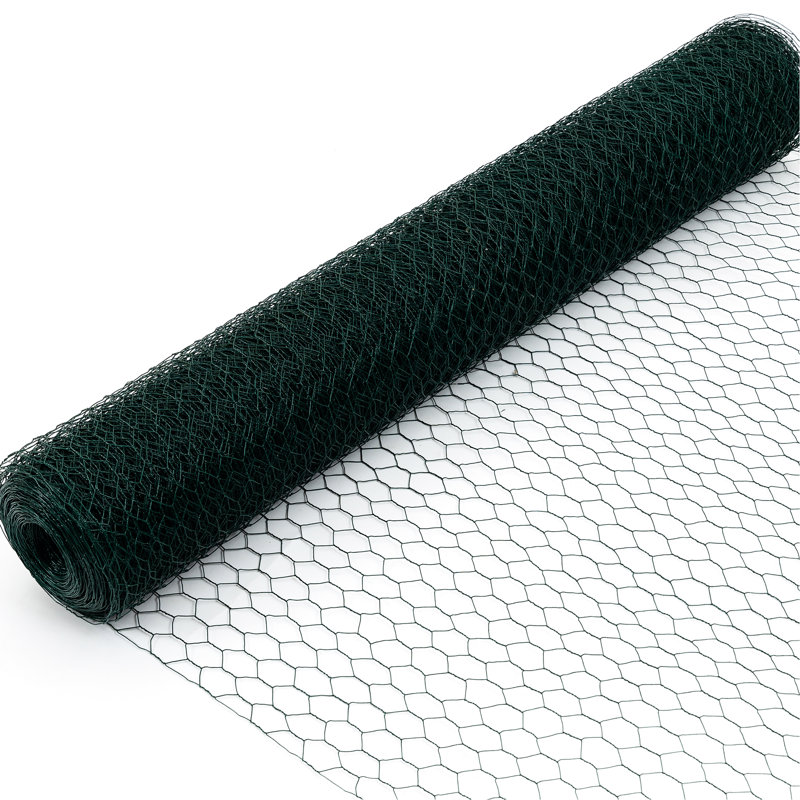 Clôture en fil de poulet galvanisé, 60 m, jardin extérieur, foncé, rouille, fil de solution économique, protection de jardin, bordure pratique