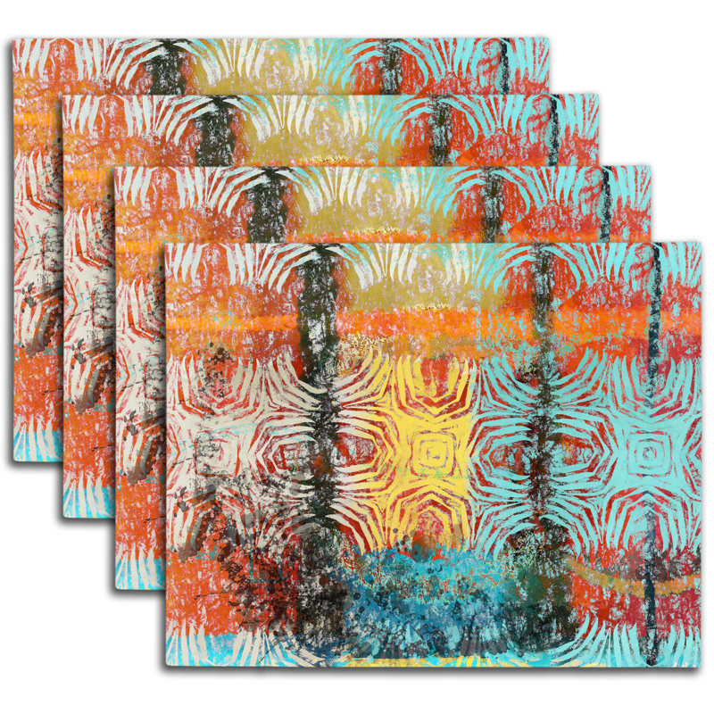 Napperon abstrait en polyester