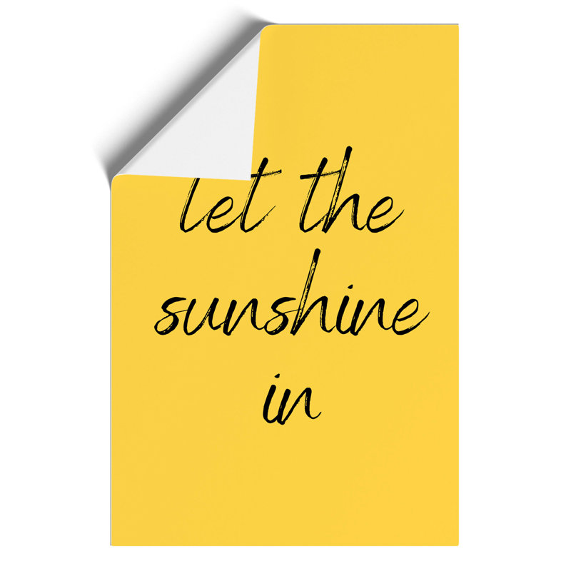 Let the Sunshine In - Frameless Print, 84cm H x 59cm W x 0.1cm D