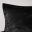 Très grand / très grand édredon en velours - noir avec motif de losanges, rembourrage, 2 taies décoratives, 1 coussin décoratif, aspect lavable,-117583412-117583415