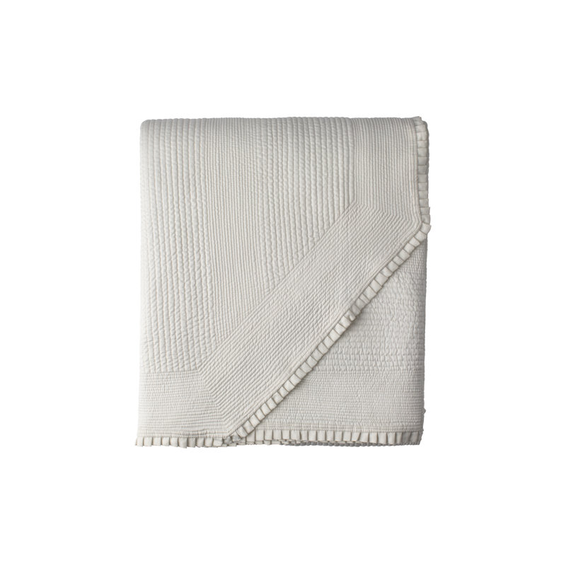 Battersea Coverlet, Ivory, Queen Bedspread