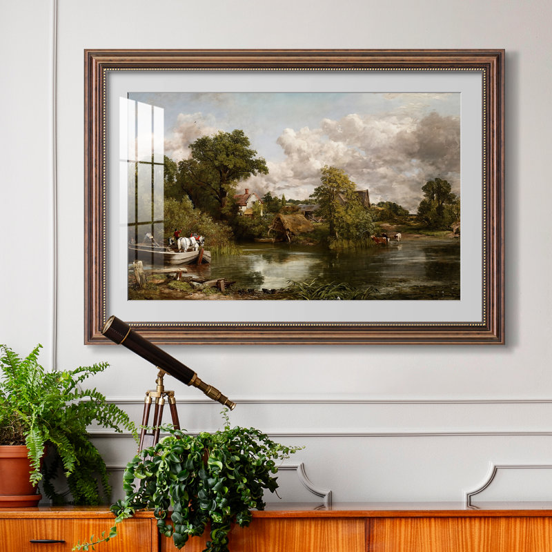 Le Cheval blanc, 1819 - John Constable - Estampe encadrée sur mesure, 24x34 INNER SIZE, Framed Print with Mat