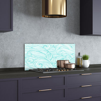50cm W x 100cm L Glass Peel and Stick Panel