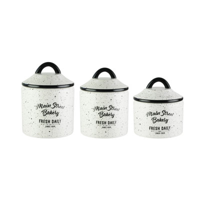 Stoneware Canister - Set of 3