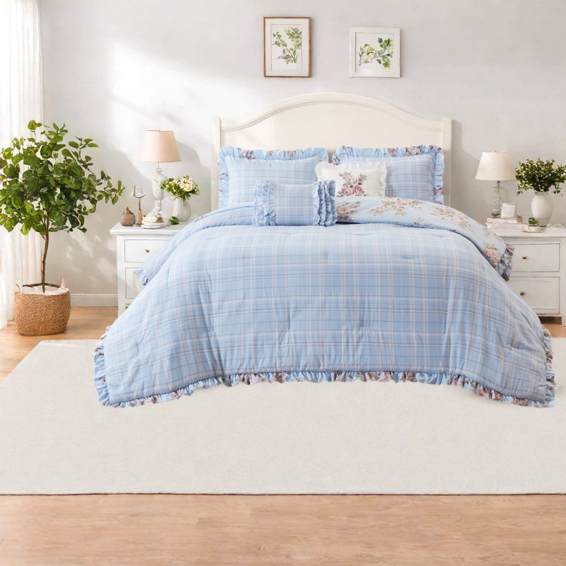 Ensemble de literie pour lit simple bleu / simple TG