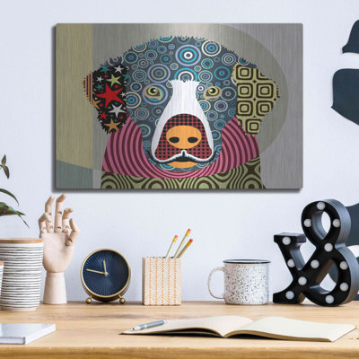 Lark Manor™ 'Golden Retriever' by Lanre Adefioyue, Metal Wall Art