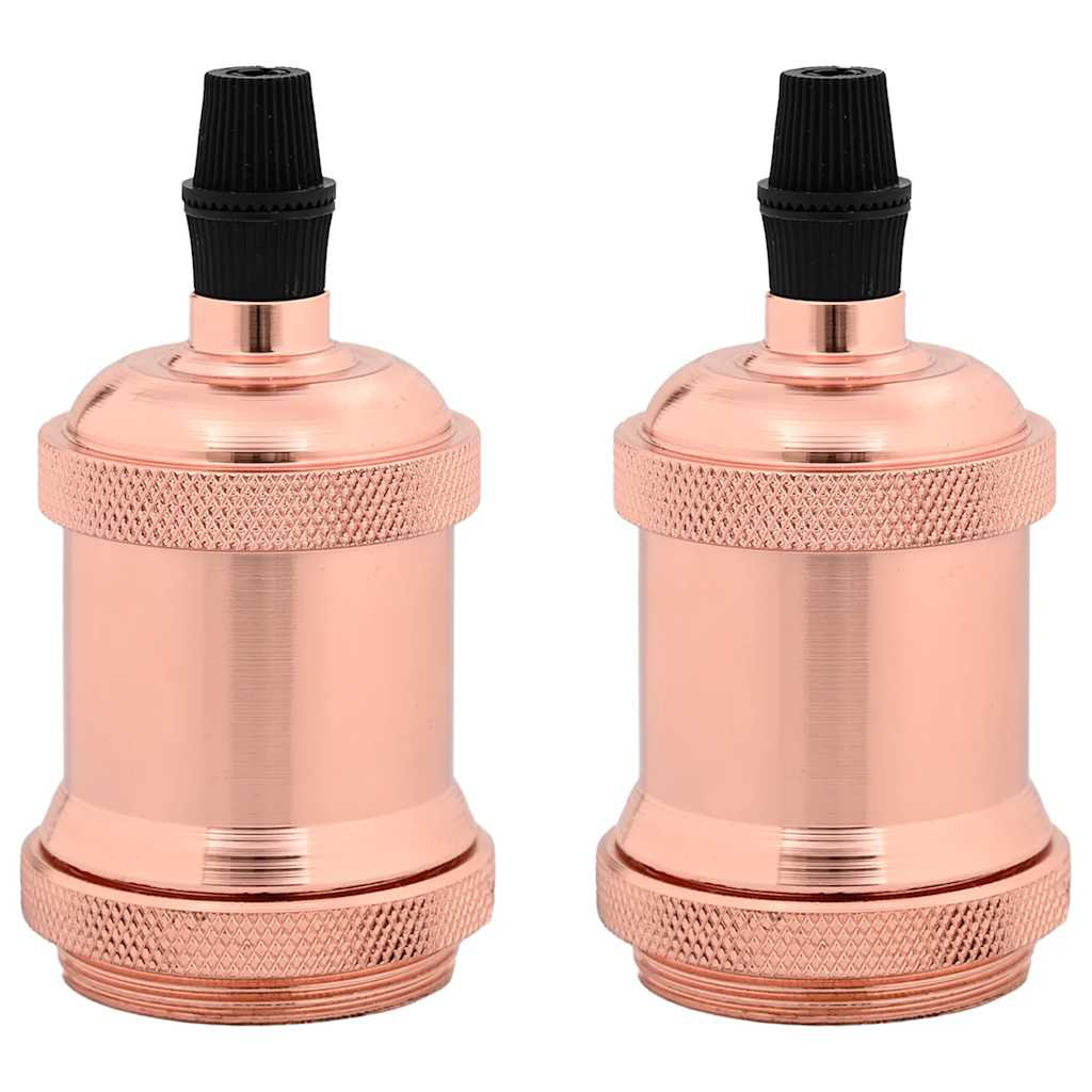 Symple Stuff Lamp Holders 2 Pcs Rose Gold E27