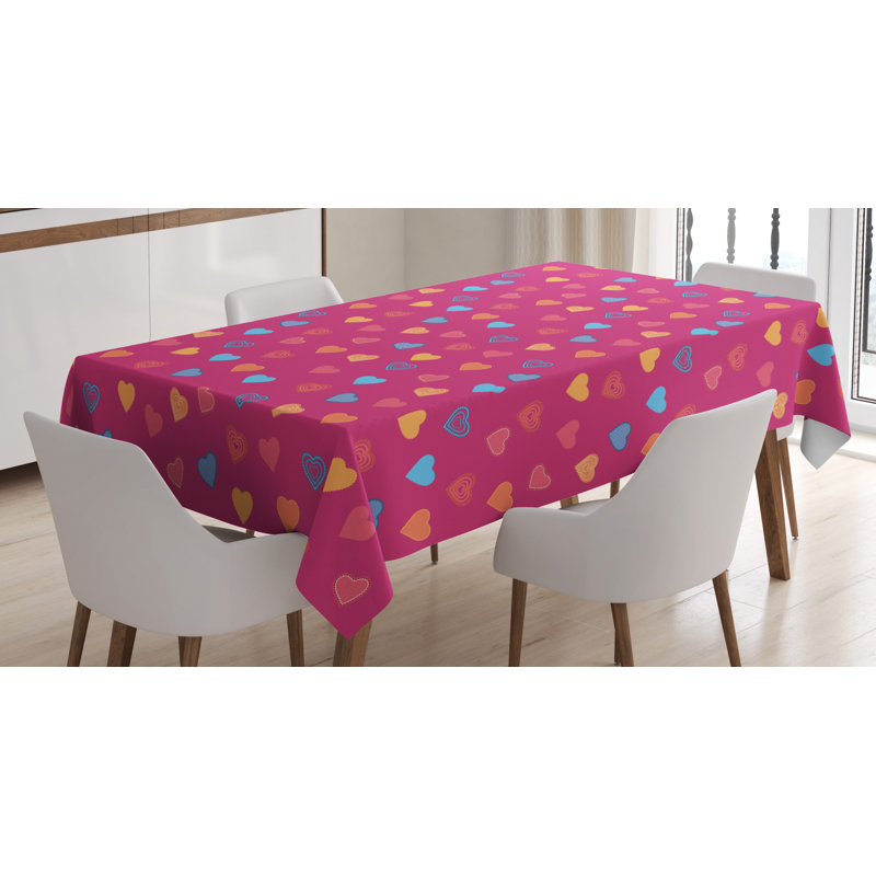 Geometric Valentine's Day Tablecloth