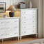 Armoire d'appoint en bois manufacturé blanc massif